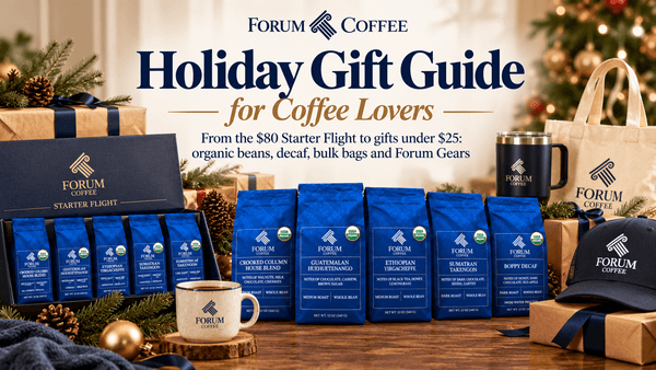 Holiday Gift Guide for Coffee Lovers: Organic Beans, Flights and Forum Gear
