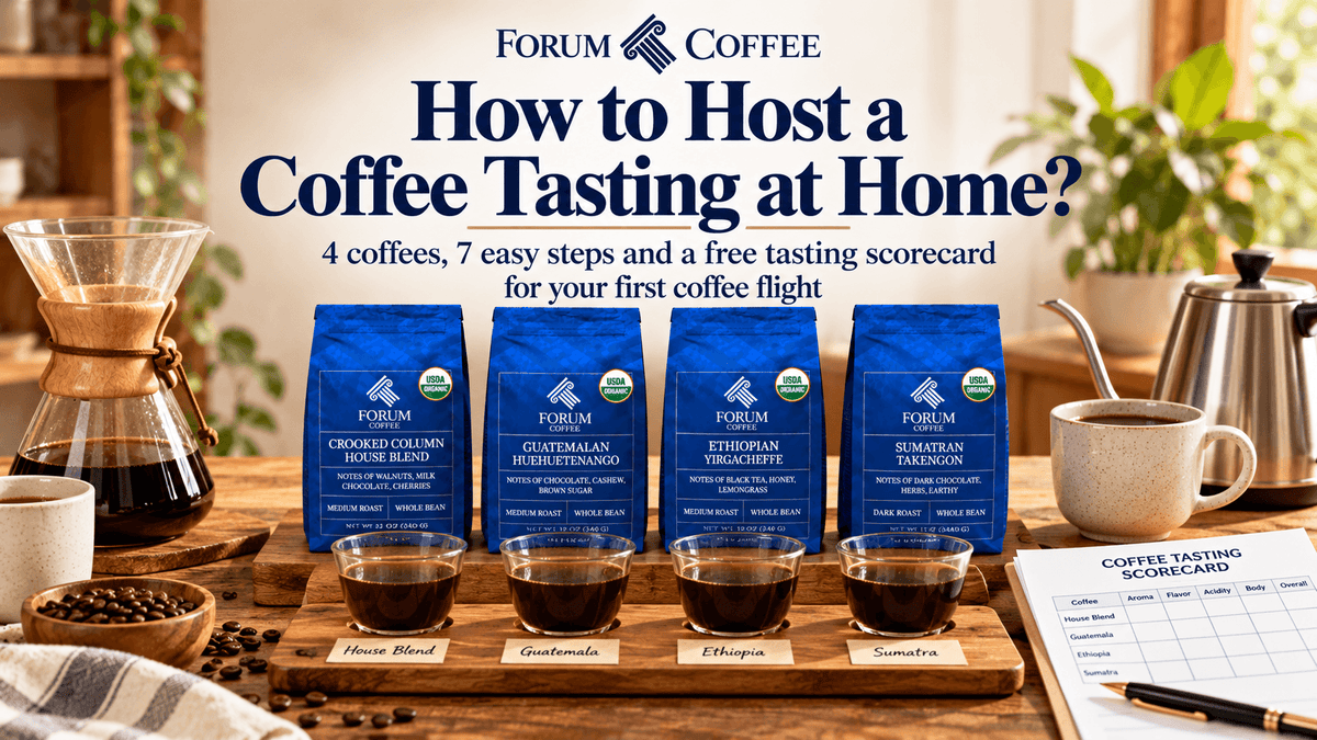 How to Host a Coffee Tasting at Home: A Beginner’s Guide with a Coffee Flight
