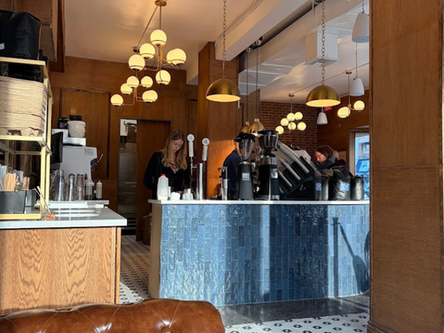 Café seating area