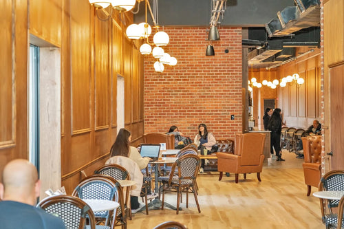 Café seating area
